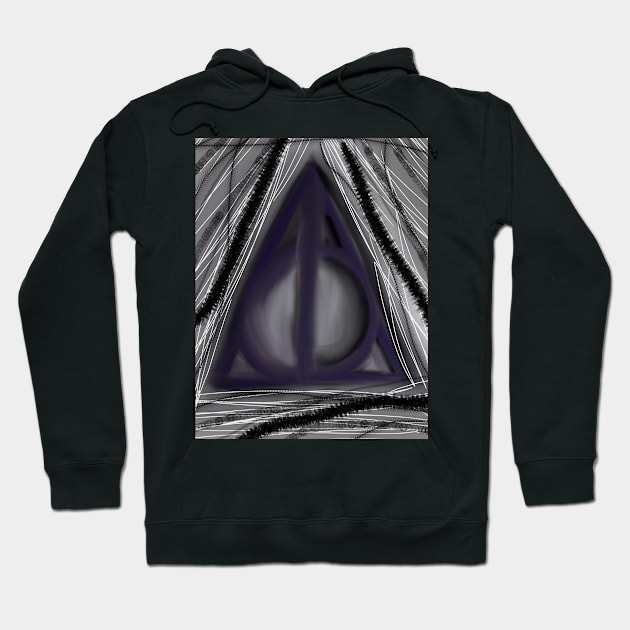 Deathly Hallows graffiti Hoodie by Thalionwen Creates